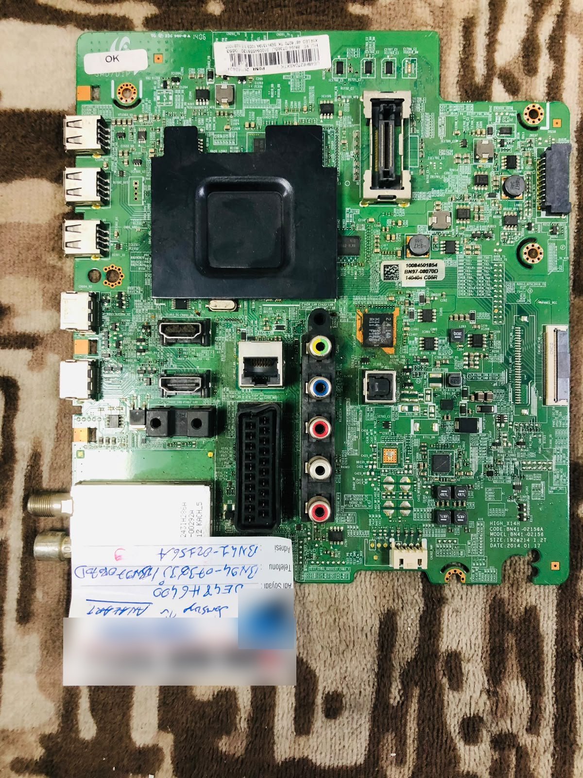Samsung BN41-02156A Anakart BN94-07383J